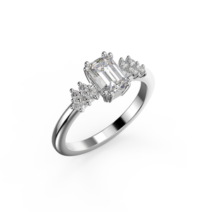 
            
                Load image into Gallery viewer, Custom Lab Diamond Ring in 14k White Gold
            
        