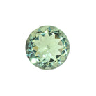 A loose 14mm round green amethyst on a white background. This brilliant, pastel mint green amethyst, February's birthstone, is perfect for creating custom fine jewellery: including engagement rings, cocktail rings, or a striking birthstone pendant for a loved one born in February. The size is large, but small enough for use in everyday wearable jewellery - and is not limited to statement designs.