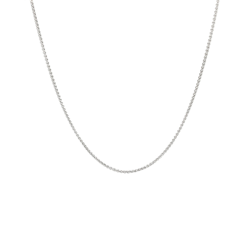 
            
                Load image into Gallery viewer, 9k White Gold Wheat Chain - Shorter
            
        